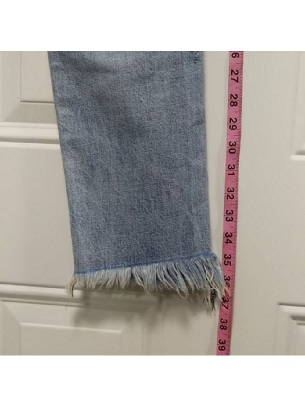 Gap Denim Best Girlfriend Distressed Jeans Size 26 Light Blue - Picture 10 of 13